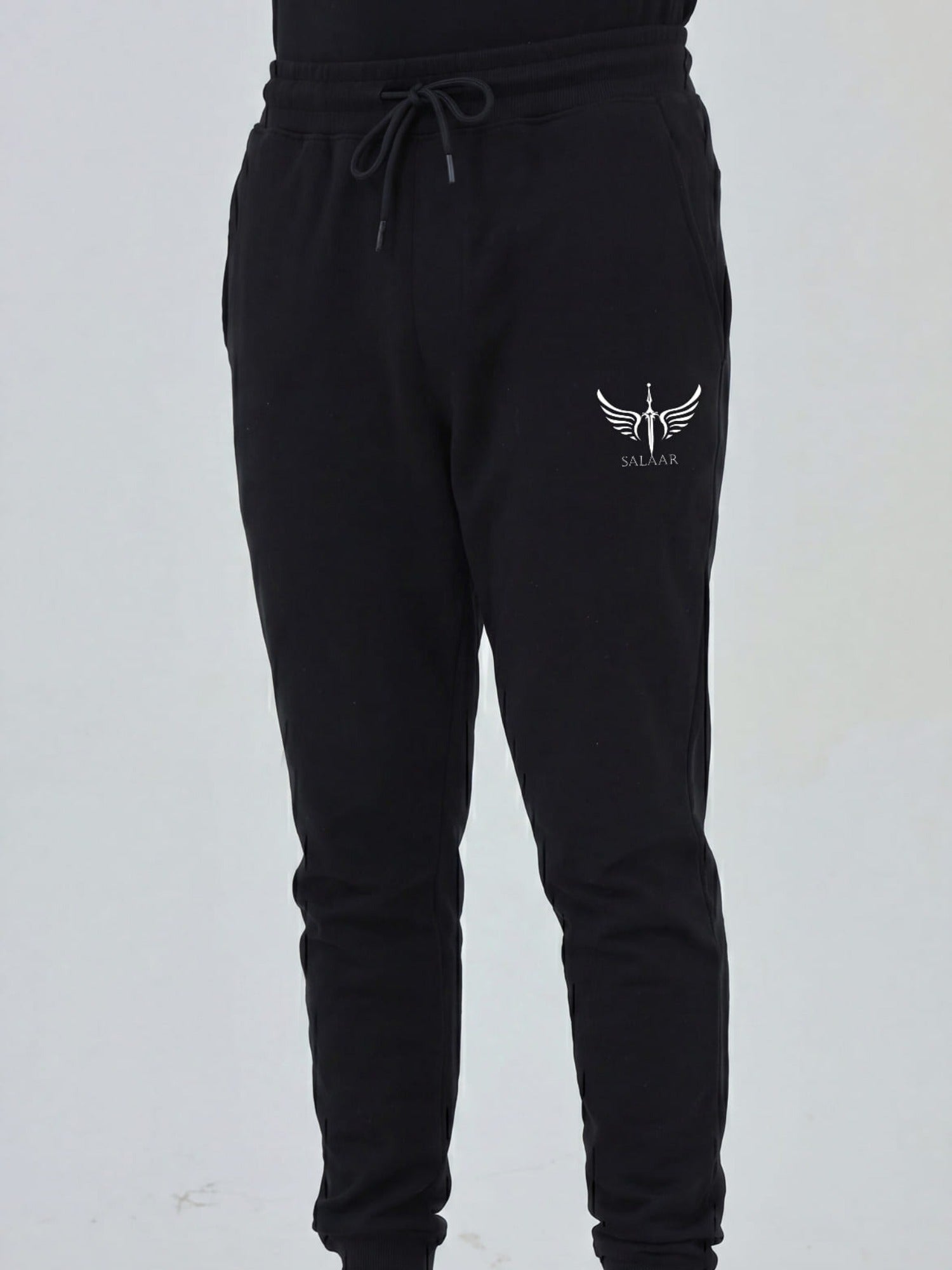Salaar Clothing Slim Fit Cotton Trouser-Heritage Black