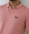 Salaar Clothing Cotton Textured Polo Shirt-Baby Pink