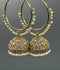 H&A Jewellery Gold Plated Kashmiri Bali With Semi Precious Stones