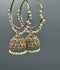 H&A Jewellery Gold Plated Kashmiri Bali With Semi Precious Stones