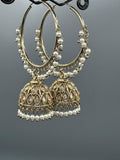 H&A Jewellery Kashmiri Bali Gold Plated with Semi Precious Stones