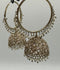 H&A Jewellery Gold Plated Kashmiri Bali With Semi Precious Stones