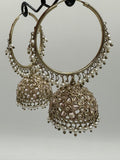 H&A Jewellery Kashmiri Bali Gold Plated with Semi Precious Stones