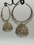 H&A Jewellery Kashmiri Bali Gold Plated with Semi Precious Stones