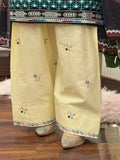 Black-Tehzeeb Libas Lawn Embroidered Stitched 3-Piece Suit-Sajjal B