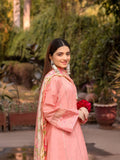Lamorado Lawn Embroidered Unstitched 3-Piece Suit-LWSU-25CK303 Chikankari Peach