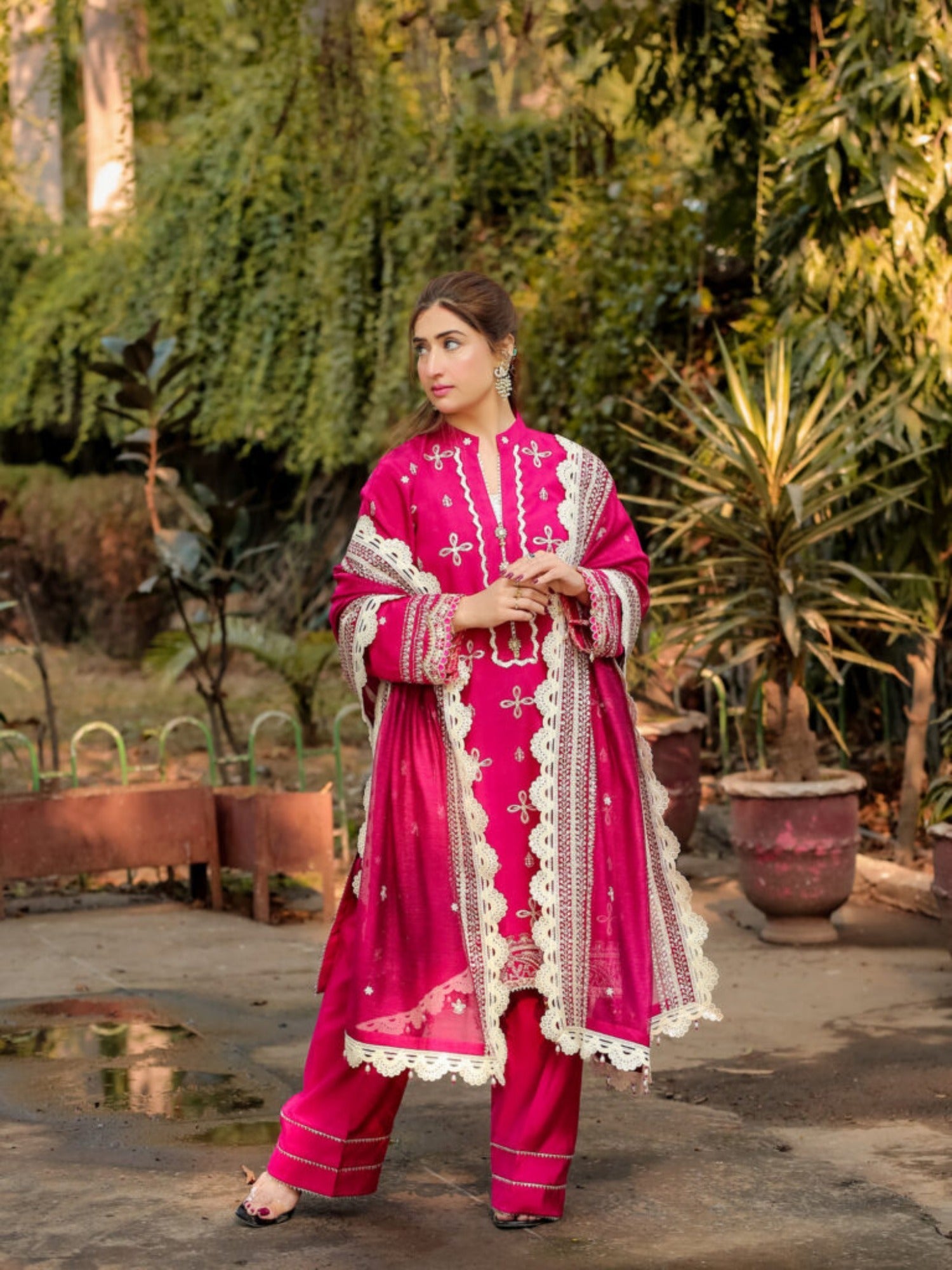 Lamorado Cotton Silk Embroidered Unstitched 3-Piece Suit-LWSU-25FE301