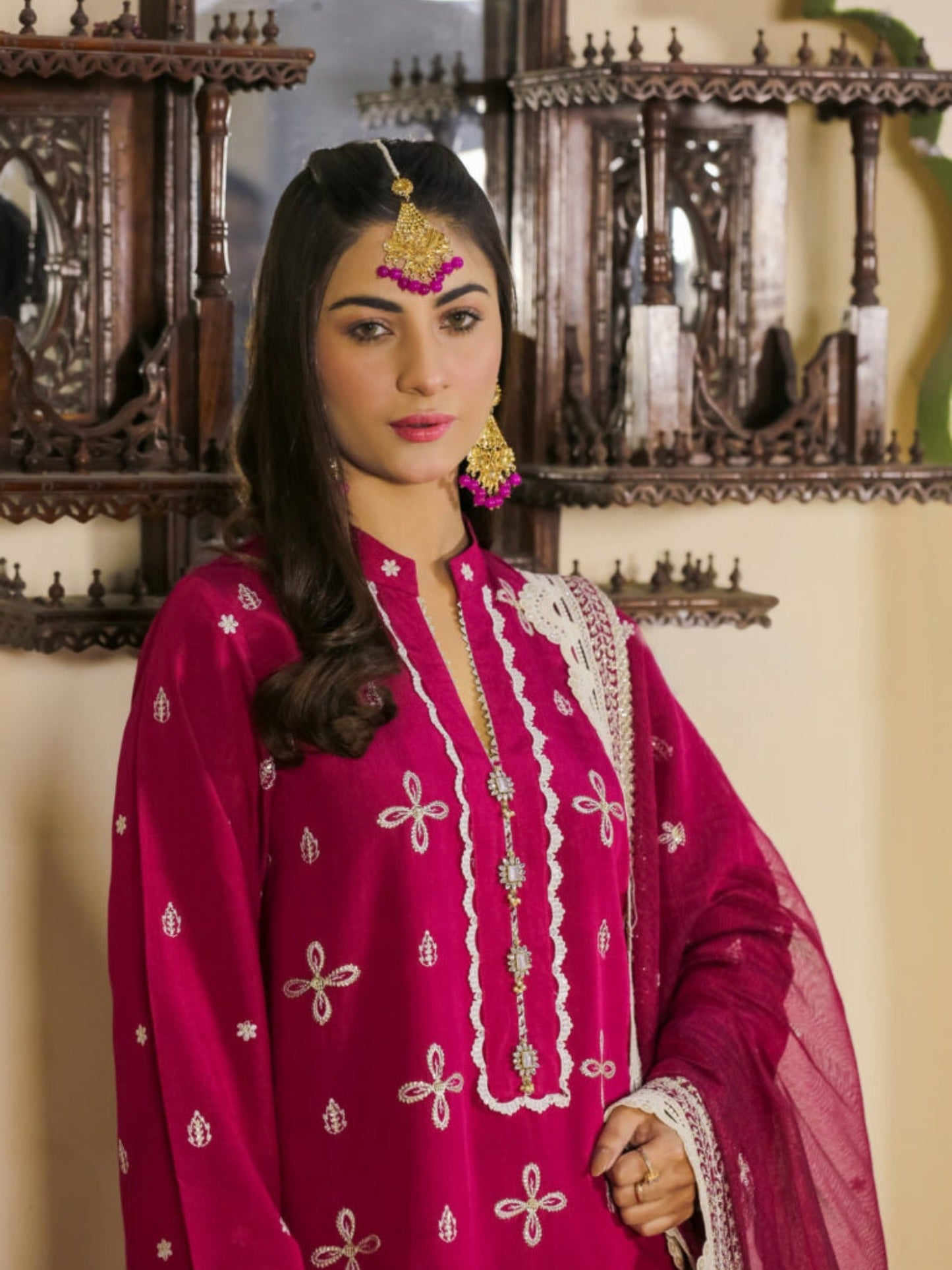 Lamorado Cotton Silk Embroidered Unstitched 3-Piece Suit-LWSU-25FE301