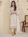 Lamorado Banarsi Cotton Embroidered Unstitched 3-Piece Suit-LWSU-25FE302