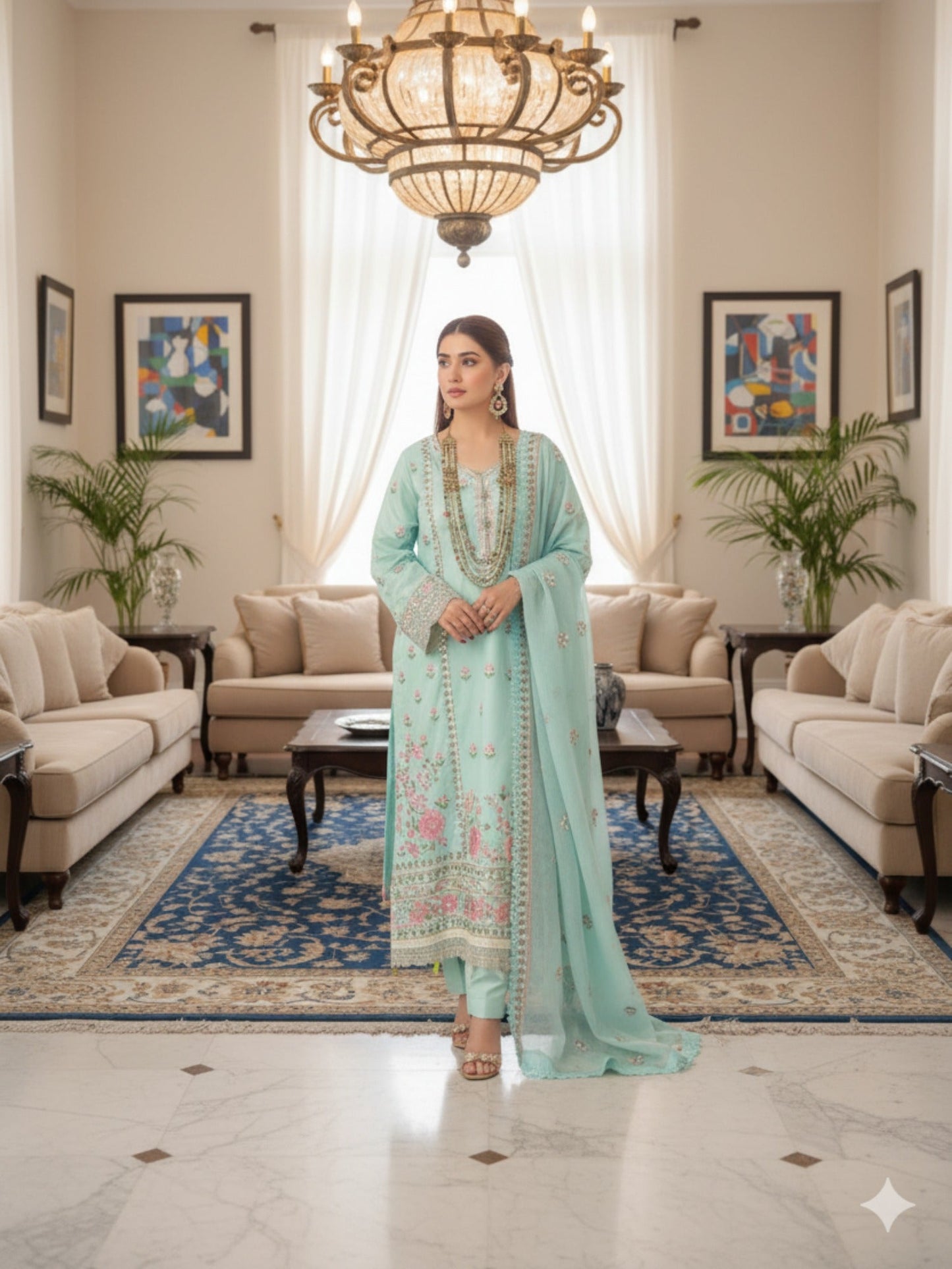 Lamorado Cotton Net Embroidered Unstitched 3-Piece Suit-LWSU-25FE304