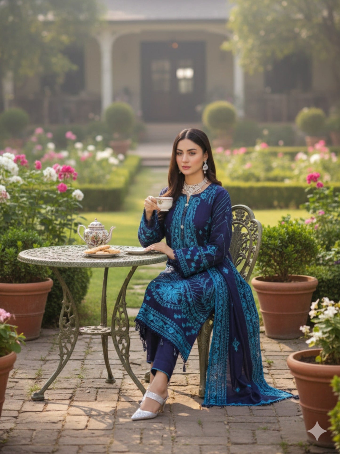 Lamorado Raw Silk Embroidered Unstitched 3-Piece Suit-LWSU-25FE305