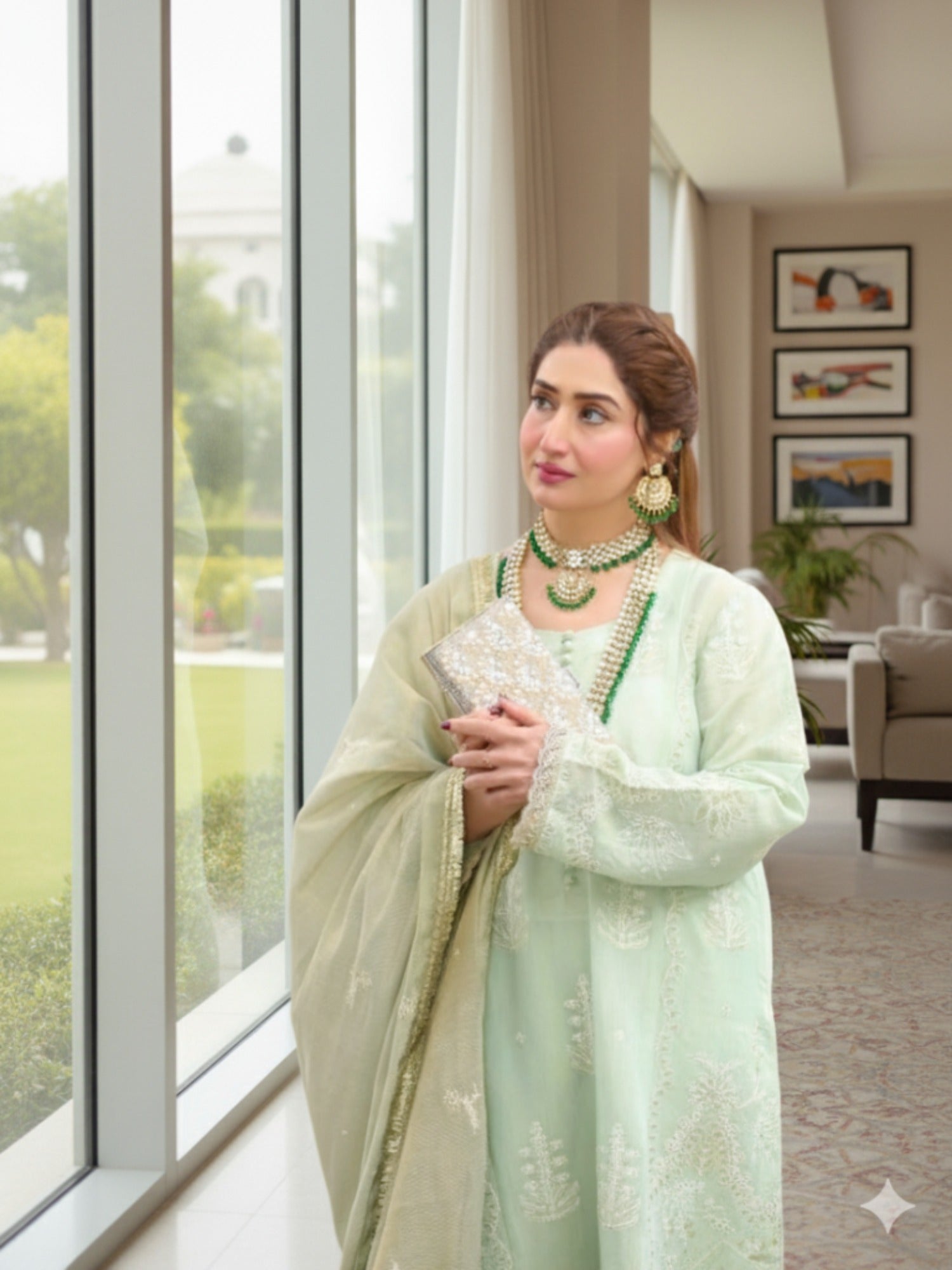Lamorado Masoori Embroidered Unstitched 3-Piece Suit-LWSU-25FE307