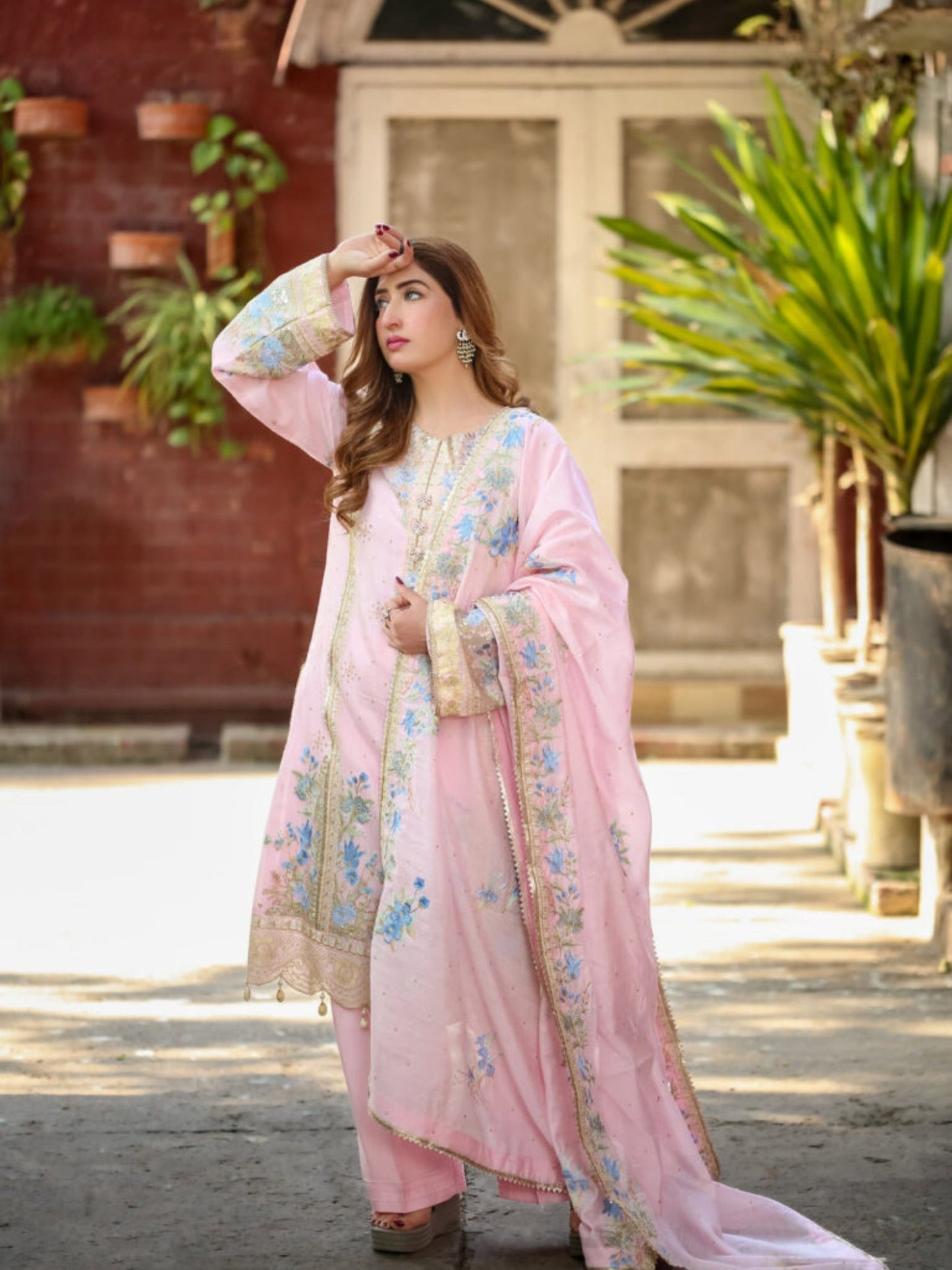 Lamorado Swiss Cotton Embroidered Unstitched 3-Piece Suit