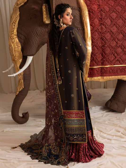 Sara Jahan Naaz e Jahan Masoori Embroidered Lehenga-SJ-1077