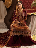 Sara Jahan Naaz e Jahan Tussar Silk Embroidered Sharara-SJ-1074