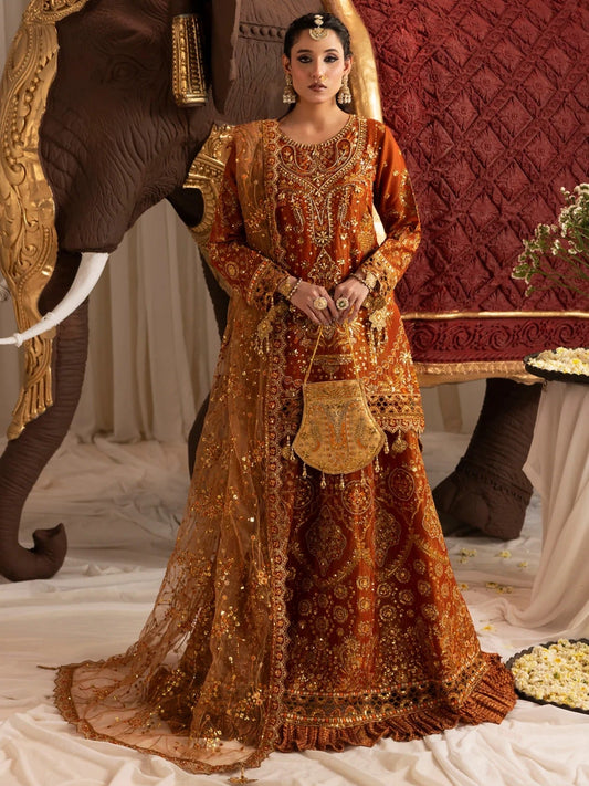Sara Jahan Naaz e Jahan Masoori Embroidered Lehenga-SJ-1078