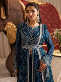 Blue Sara Jahan Naaz e Jahan Chiffon Embroidered Maxi-SJ-1041