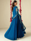 Zinc-Hani & Umaima Chiffon Embroidered Pishwas-Bella
