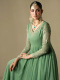 Hani & Umaima Chiffon Embroidered Pishwas-Lvana