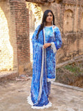 Blue Lamorado Lawn Printed Unstitched 3-Piece Suit-LWSU-25P303