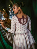 White-Hani & Umaima Swiss Lawn Embroidered Pishwas-Neesa