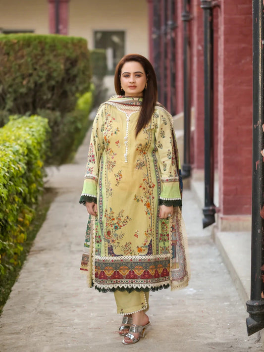 Lamorado Lawn Printed Unstitched 3-Piece Suit-LWSU-25P311