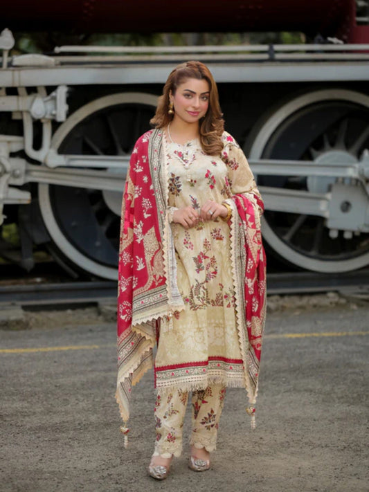 Lamorado Lawn Printed Unstitched 3-Piece Suit-LWSU-25P312