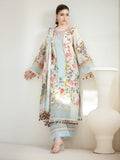 Blue Lamorado Lawn Printed Unstitched 3-Piece Suit-SA26SP301