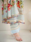 Blue Lamorado Lawn Printed Unstitched 3-Piece Suit-SA26SP301