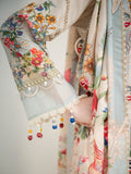 Blue Lamorado Lawn Printed Unstitched 3-Piece Suit-SA26SP301