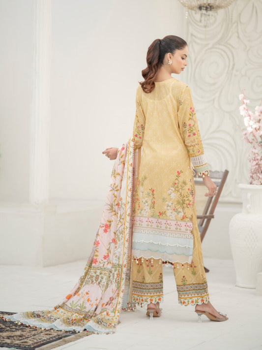 Lamorado Lawn Printed Unstitched 3-Piece Suit-SA26SP302