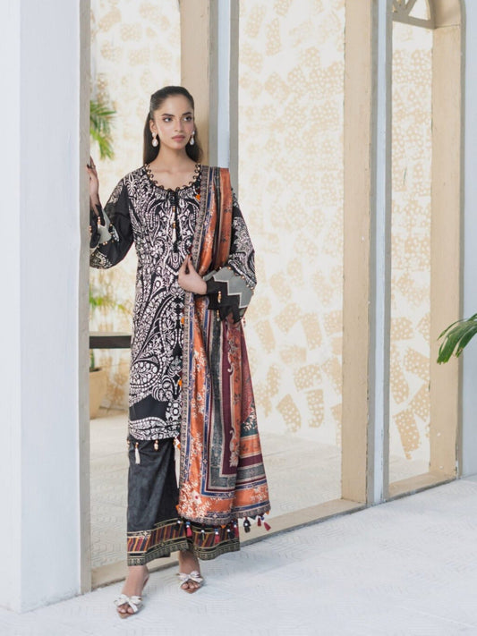 Lamorado Lawn Printed Unstitched 3-Piece Suit-SA26SP305