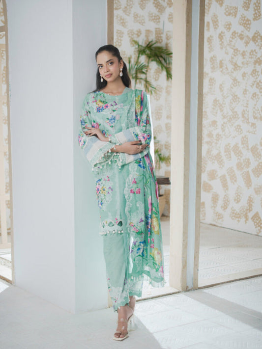Lamorado Lawn Printed Unstitched 3-Piece Suit-SA26SP307