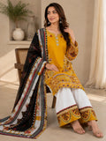 Blue-Tawakal Closet Cotton Embroidered Stitched 3-Piece Suit-Soneheri