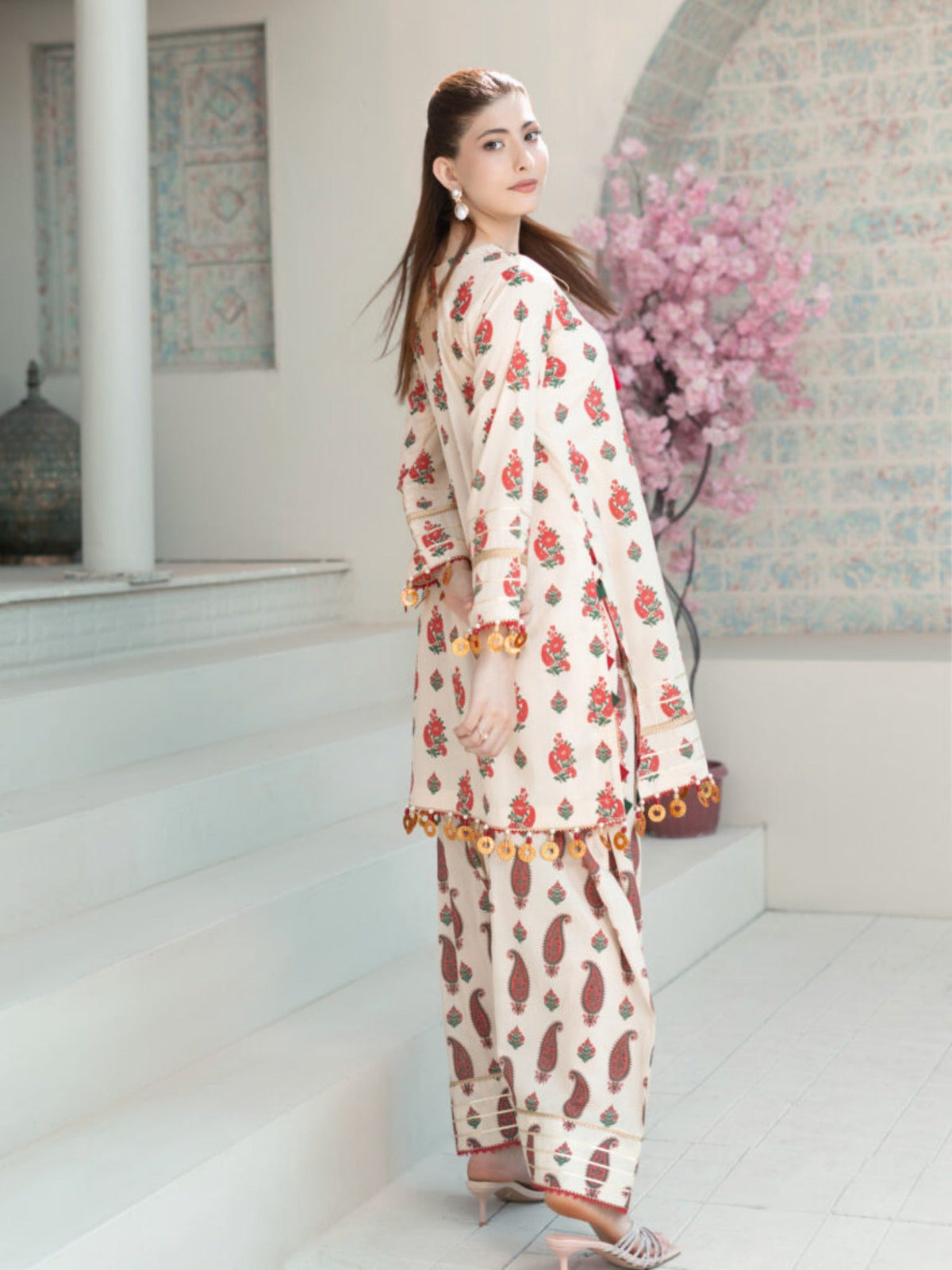 Beige Lamorado Lawn Printed Unstitched 2-Piece Suit-SA26SP203