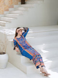 Blue Lamorado Lawn Printed Unstitched 2-Piece Suit-SA26SP204