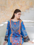 Blue Lamorado Lawn Printed Unstitched 2-Piece Suit-SA26SP204