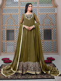 Green-Hani & Umaima Chiffon Pishwas-Dhaani