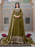 Green-Hani & Umaima Chiffon Pishwas-Dhaani