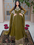 Green-Hani & Umaima Chiffon Pishwas-Dhaani