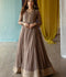 Hani & Umaima Chiffon Embroidered Pishwas-Kaira