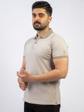 Lamorado Men Yarn Polo Shirt-Beige