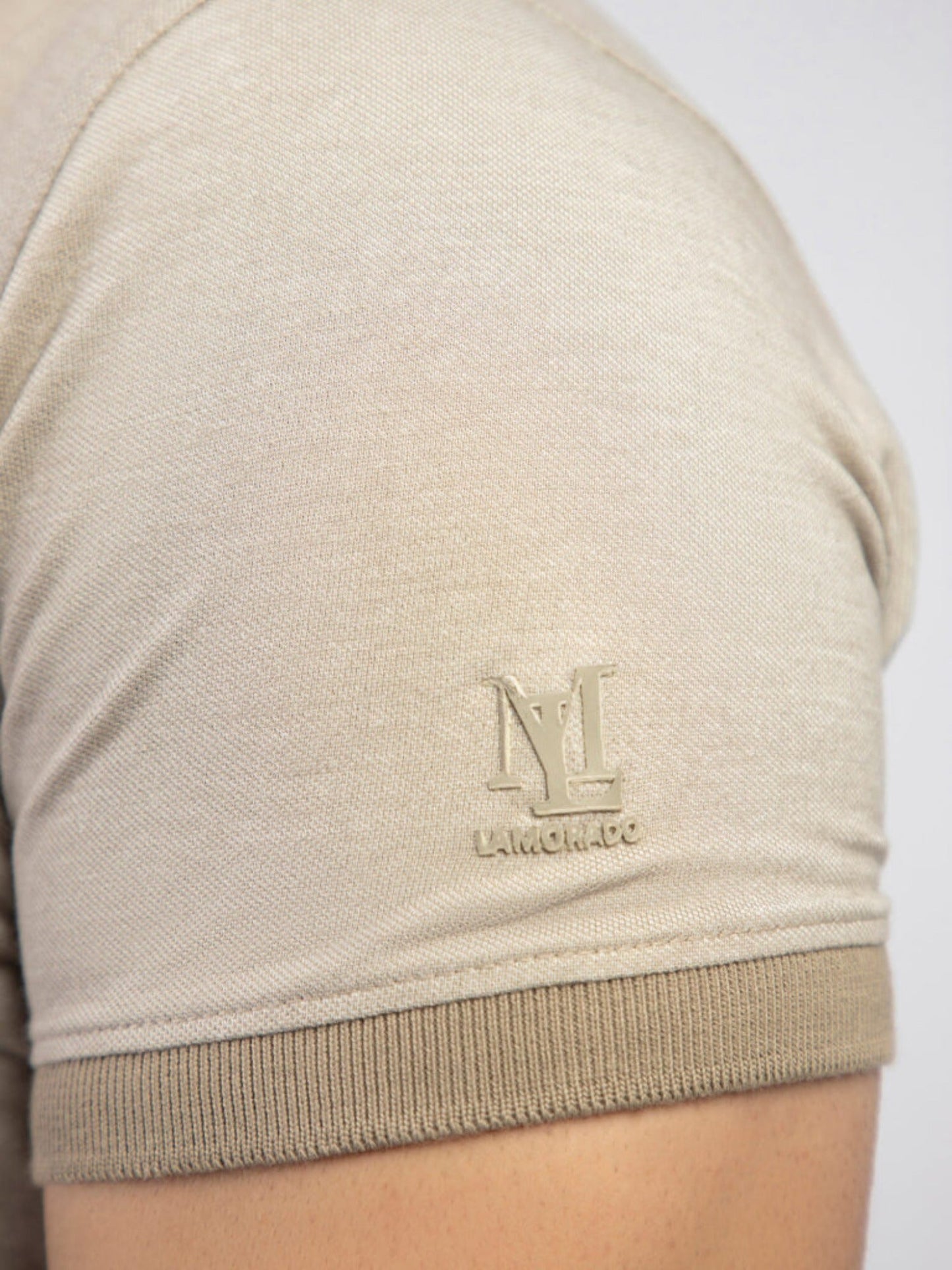 Lamorado Men Yarn Polo Shirt-Beige