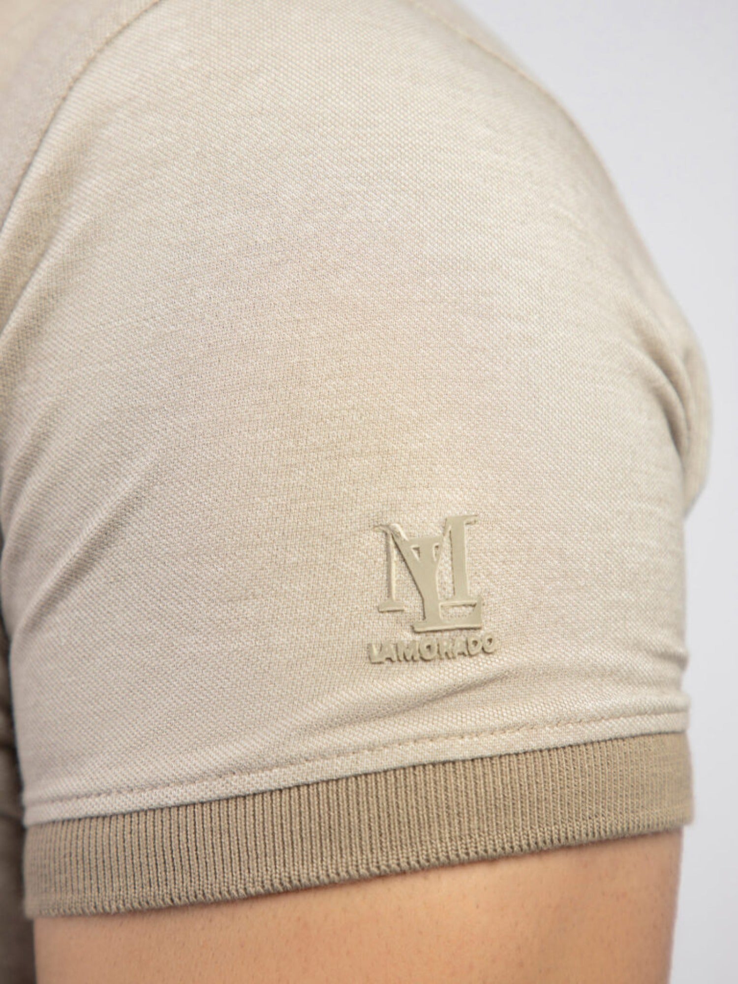 Lamorado Men Yarn Polo Shirt-Beige