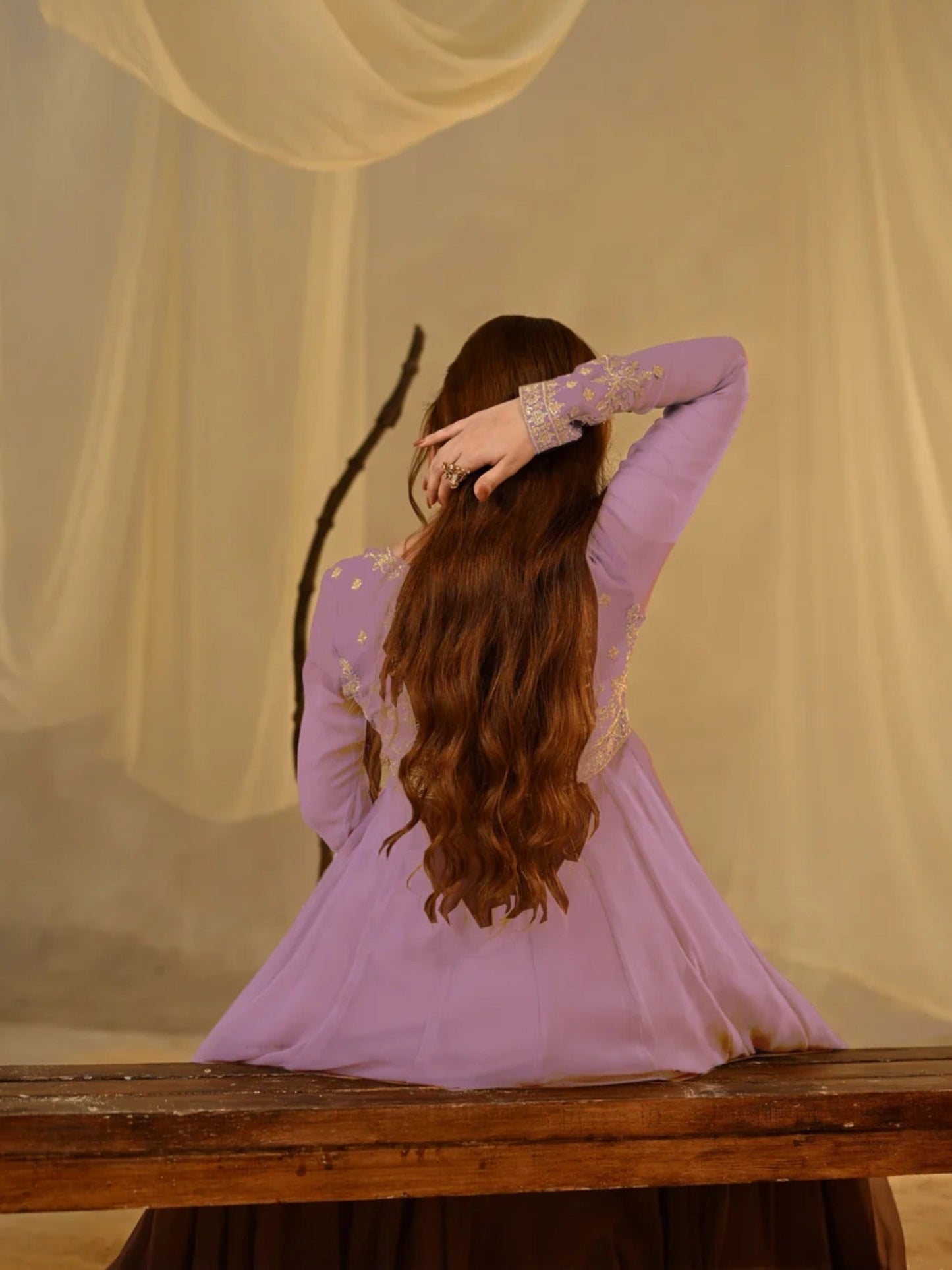 Lilac-Hani & Umaima Chiffon Pishwas-Minha