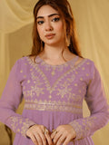 Lilac-Hani & Umaima Chiffon Pishwas-Minha