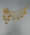 H&A Jewellery Indian Polki Gold Plated Earrings With Sahara