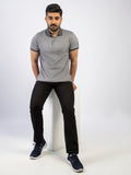 Lamorado Men Yarn Polo Shirt-Grey