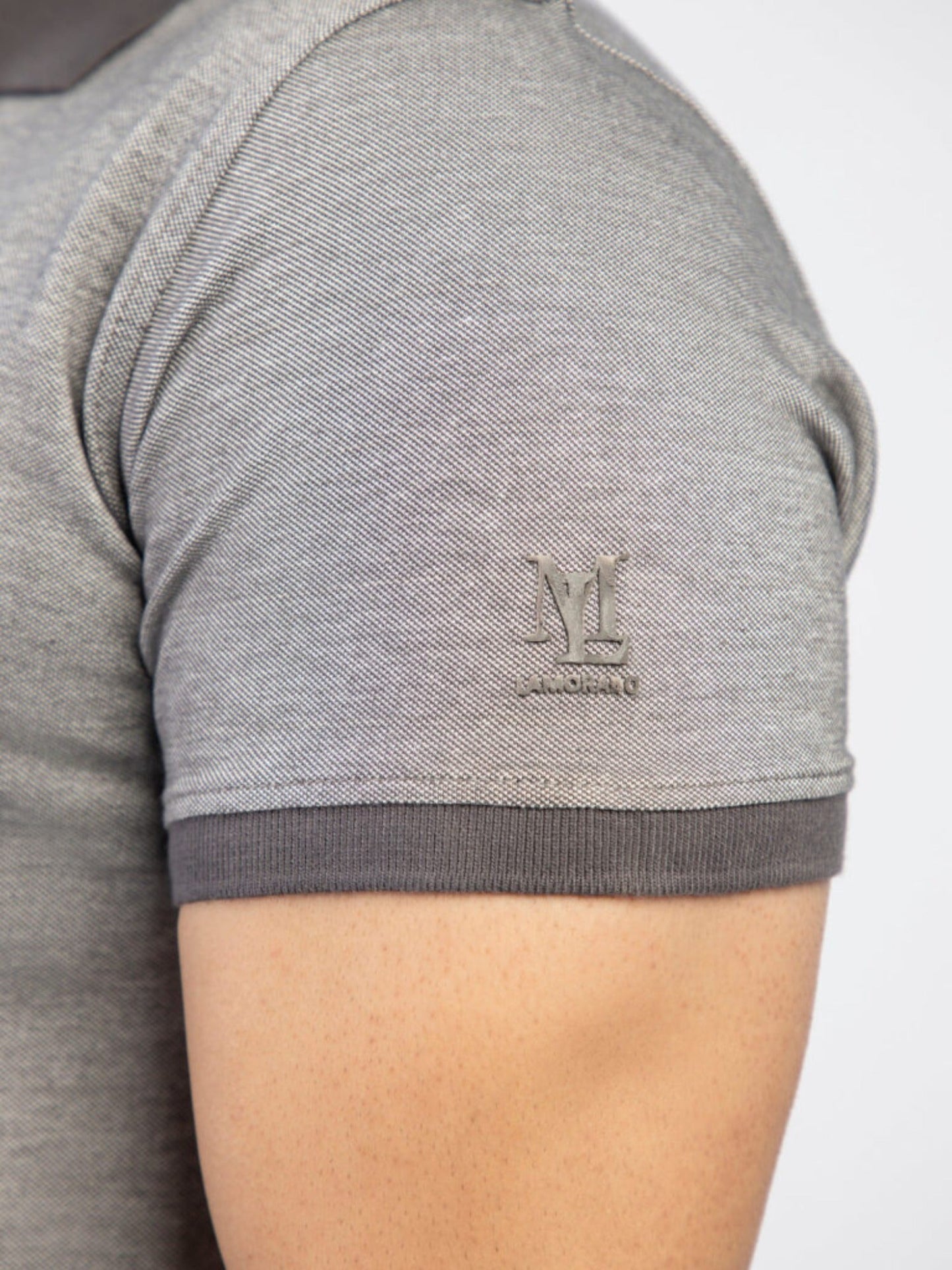 Lamorado Men Yarn Polo Shirt-Grey