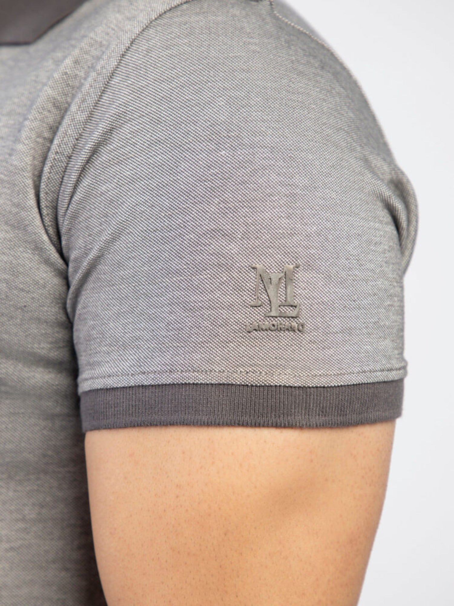 Lamorado Men Yarn Polo Shirt-Grey